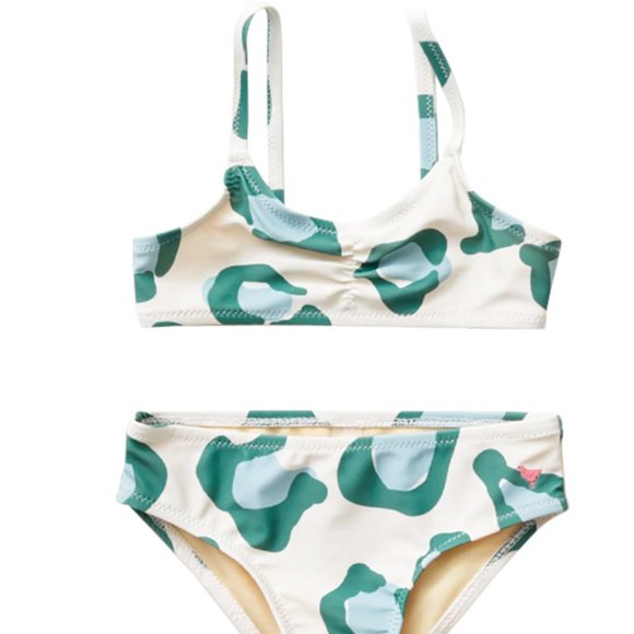 Pink Chicken Other - Pink Chicken - Kid's Poppy Bikini - Blue Pine Oversized Leopard